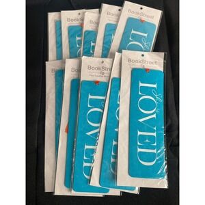 10x BookStreet "She is Loved" Bookmark Bible Verse Zephaniah 3:17 Faux Leather